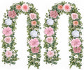 Waipfaru 2 Pcs Flower Garland, 12.14ft Eucalyptus Garland Vines by Waipfaru