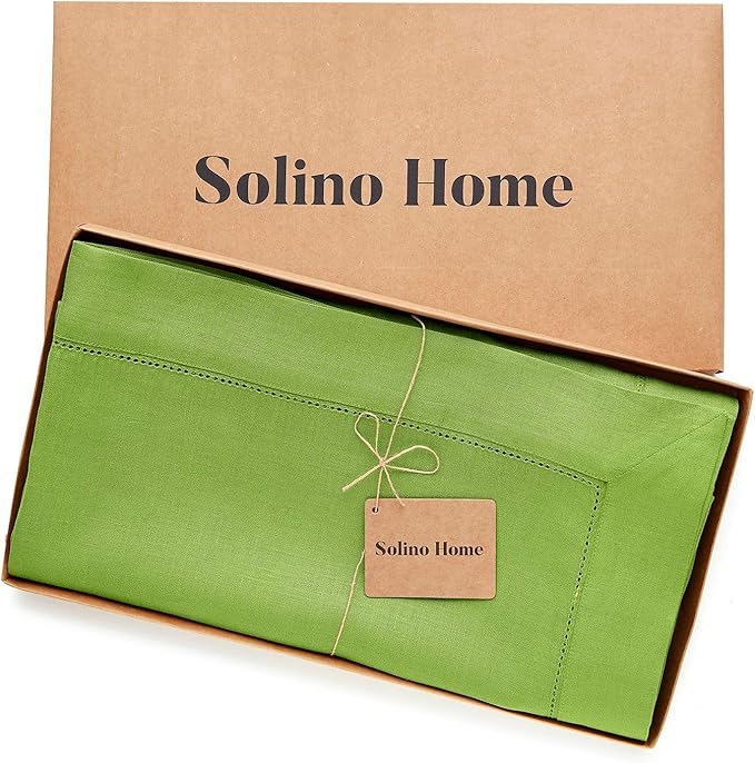 Solino Home Linen Tablecloth for Rectangle Tables 60 x 108 Inch - Image 5