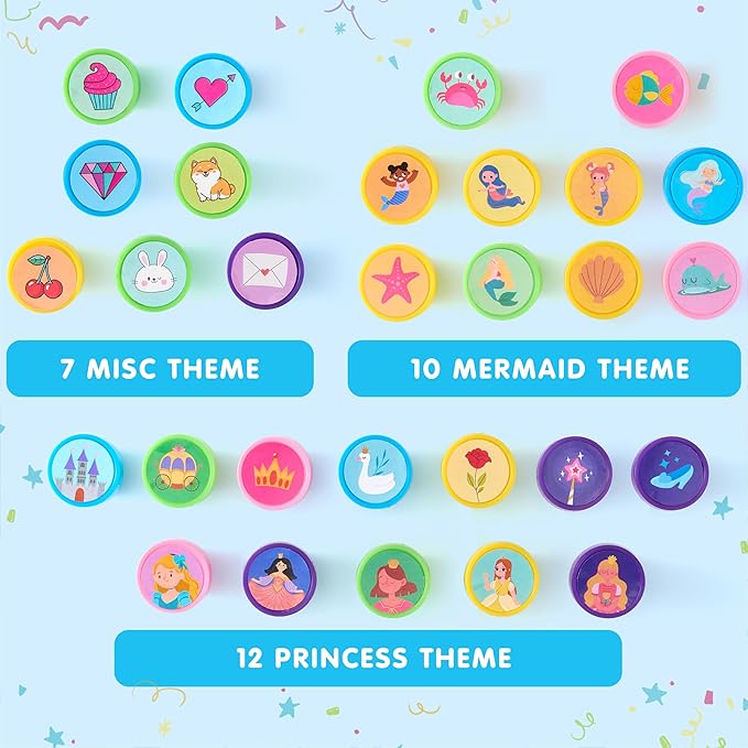 JOYIN 50 Pcs FairyTale's Themed Stamps - Image 4