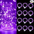 pozzolanas 12 Pack Purple Battery Operated String Lights - 7ft Waterproof Fairy by pozzolanas