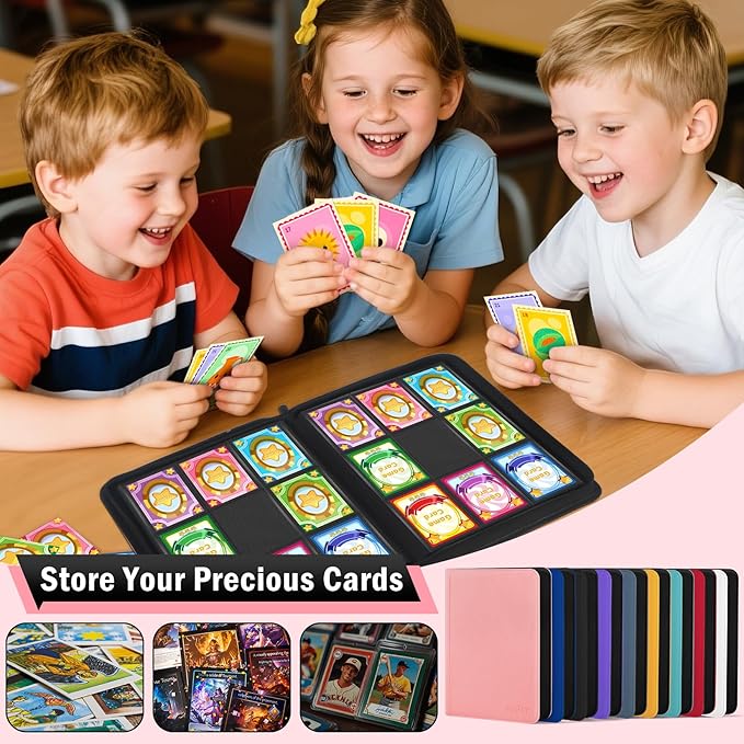9 Pocket Trading Card Zip Binder, 540 Cards, Premium Baseball Card Storage Album - Image 8
