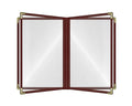 Goodsmart Restaurant Menu Covers – 25 Pack Burgundy 8-View Booklet 8.5" x 14" by ACISuperPower