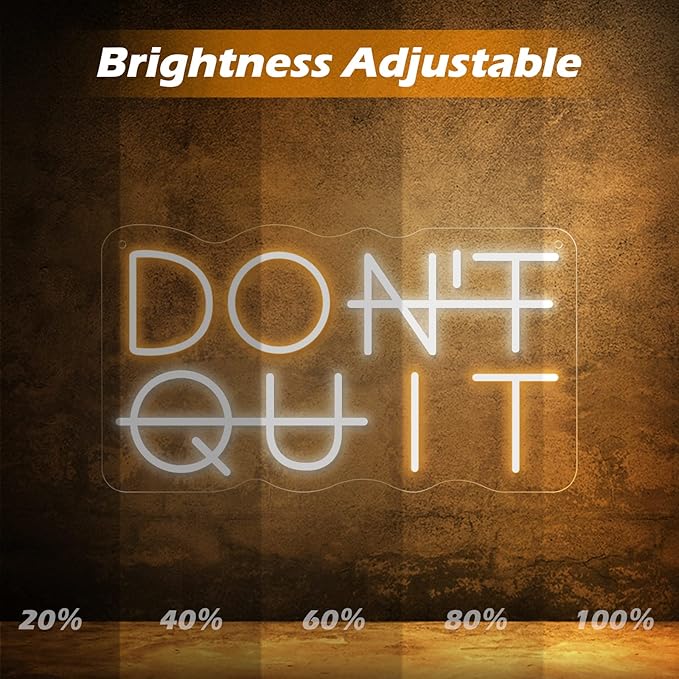 Don't Quit LED Neon Sign for Wall Decor, DO IT Neon Lights Party Decorations - Image 2