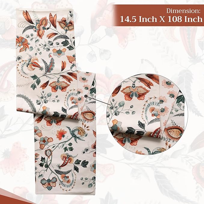 Maison d' Hermine Table Runner 100% Cotton Double Layer Table Runners 108 - Image 4