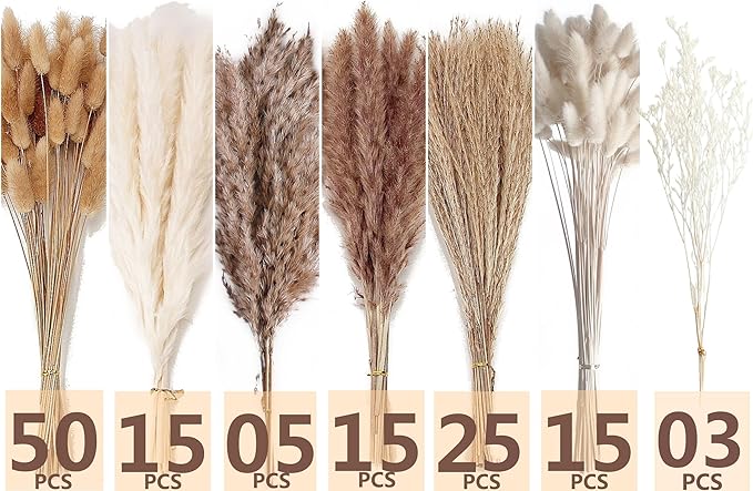 Dried Pampas Grass Decor, Reed Grass Bouquet - Image 2