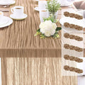 6-Pack Khaki Cheesecloth Table Runners – 10FT Boho Rustic Gauze Fabric Cheese by Unknown