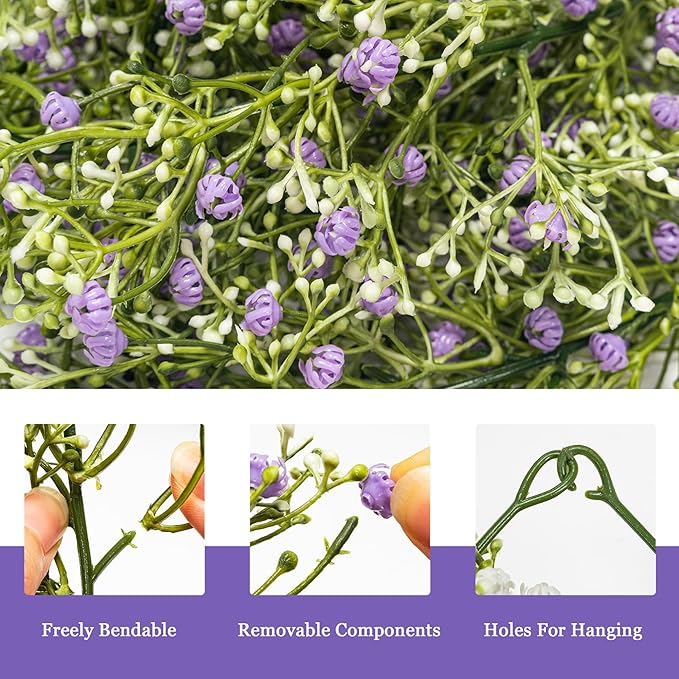 Artificial Baby Breath Flower Vines, Babys Breath Artificial Flowers Real Touch - Image 3