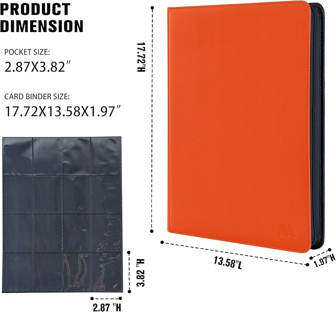 Premium 1000+ Pockets Card Binder, 16 Pockets Card Binder Ringless Side Loading - Image 5