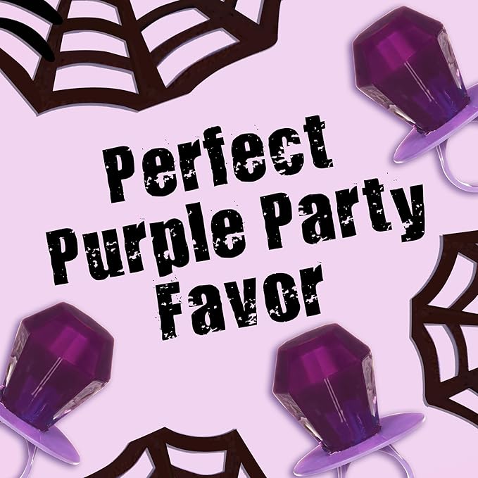 Ring Pop Purple Halloween Candy Lollipops, 30Ct Bulk Individually Wrapped in - Image 3