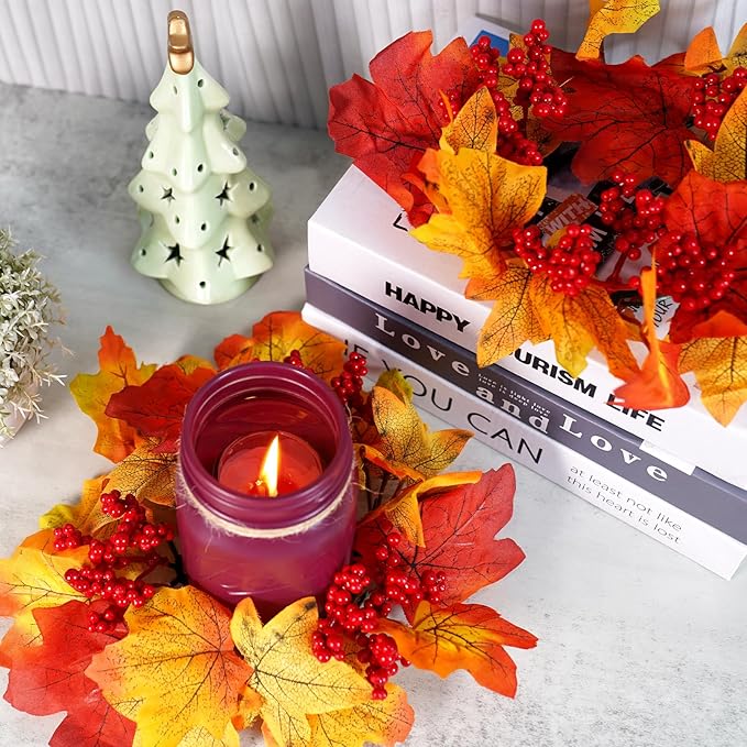Fall Mason Jar Centerpieces for Tables – Thanksgiving Table Decorations - Image 3
