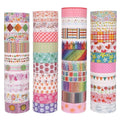 Washi Tape Set - 40 Rolls of 1.5cm Wide Decorative and Craft Tape by WEGAZ