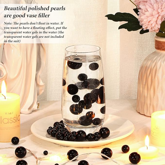 150 Pieces Vase Filler Faux Pearls Vase Makeup Beads No Hole Gloss Bead Mixed - Image 4
