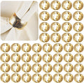 Lallisa Gold Napkin Rings Metal Napkin Ring Holders by Lallisa