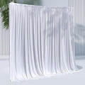 2 Pack White Backdrop Curtain for Wedding Photo Photoshoot Birthday Party by Unknown