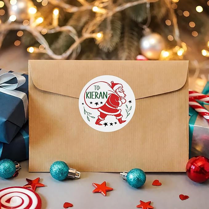 callie Personalized Christmas Stickers - Image 4