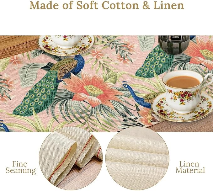 Peacock Table Runner - Image 5