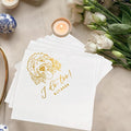Luxury Personalized Illustrated Dog Wedding Napkins, Personalized Photo Napkins by Evamall