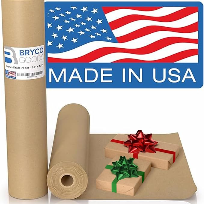 Bryco Goods 18" x 1200" Brown Kraft Packing Paper by BrycoGoods