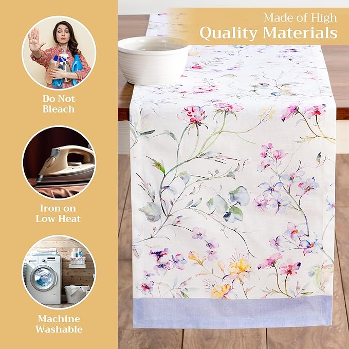 Maison d' Hermine Table Runner 100% Cotton Single Layer Table Runners 108 - Image 3