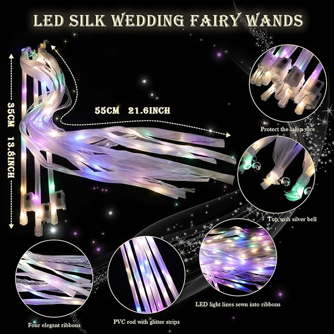 30 Pieces Light up Wedding Wands - Image 3