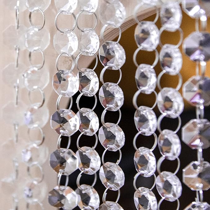 JOIKIT 52 Feet K9 Crystal Garland Strands, 14mm Crystal Chandelier String Beads by JOIKIT
