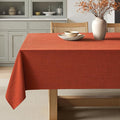 MIULEE Burnt Orange Linen Tablecloth 60x84 Inch Rectangle Table Cloth Waterproof by MIULEE