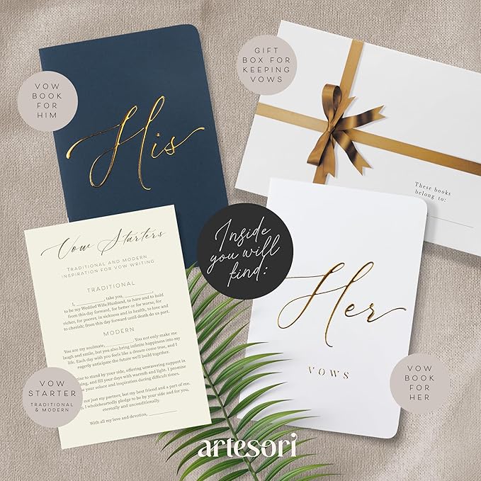 ARTESORI Premium Wedding Vow Book - Image 2