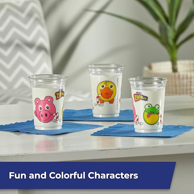 Hefty Zoo Pals Kids Cups, Animal Printed Kids Plastic Cups - Image 3