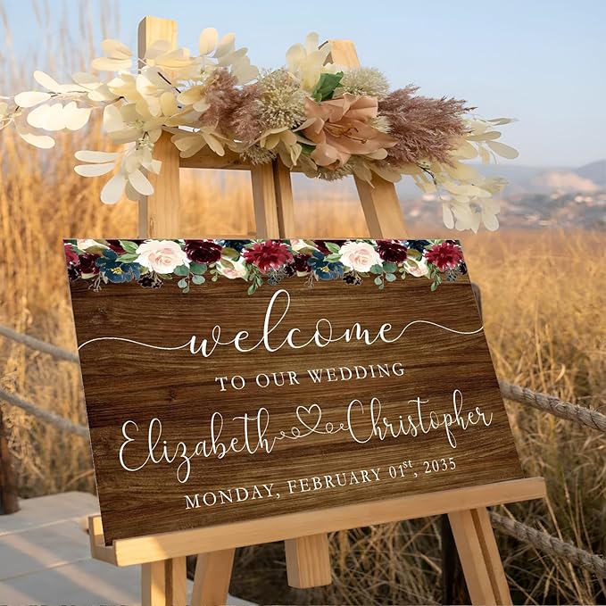 Welcome Sign With Stand - Image 2