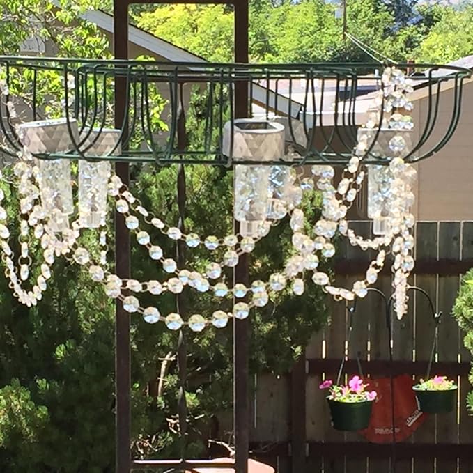 JOIKIT 52 Feet K9 Crystal Garland Strands, 14mm Crystal Chandelier String Beads - Image 7