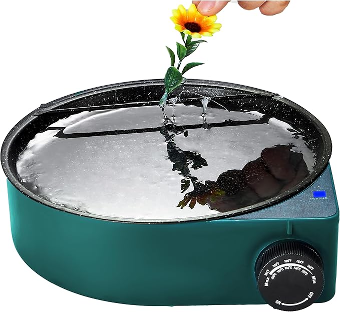 Floral Glue Pot Skillet for Crafts, Temperature Control Gage 212°F-392°F by HotGluePotforDIYMaking