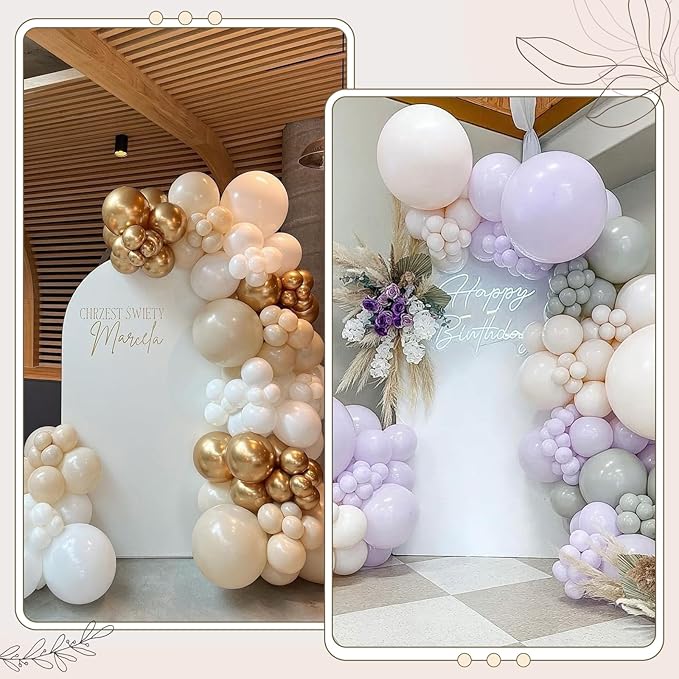 Ledido Wedding Arch Backdrop Cover 7.2FT Arch Covers Fitted Stretchy Spandex - Image 6