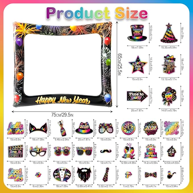 2026 New Year Photo Booth Inflatable Frame Kit - Image 8