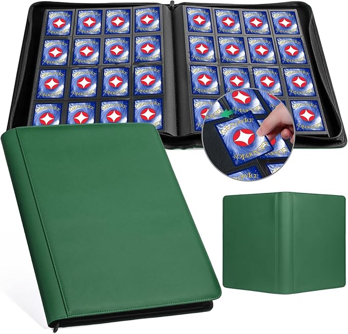 GEAoffice Premium 1000 Trading Card Binder, Large Side Loading 16 Pocket Card by GEAoffice