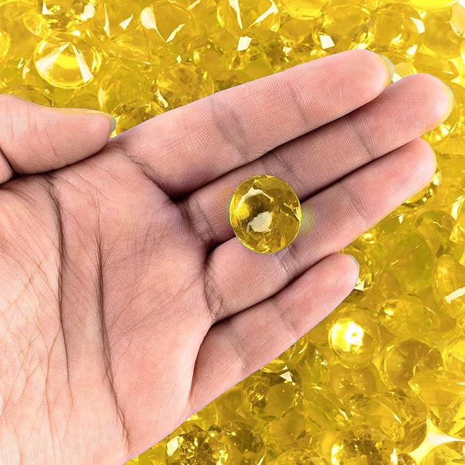 Super Z Outlet Acrylic Color Faux Round Diamond Crystals Treasure Gems - Image 2