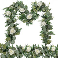 2 Pack 13Ft Artificial Eucalyptus Flower Garland by Grandeal