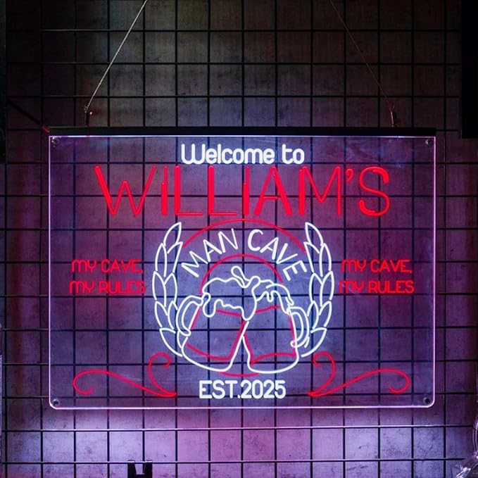 Personalized Bar Signs with Your Name by LULMicaLedSign