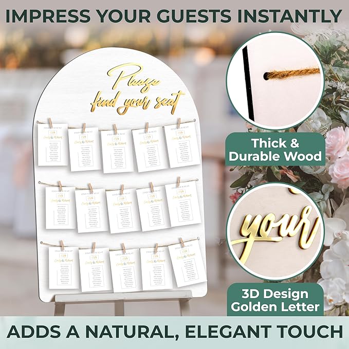 Wedding Seating Chart Board Display - Image 4