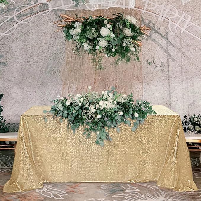 Fitable Sequin Tablecloth for Parties 90x132 Inch - Image 7