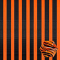 6 Pack Black Orange Foil Fringe Curtain Backdrop, 3.28Ft x 8.2Ft Metallic by Ferwzsr
