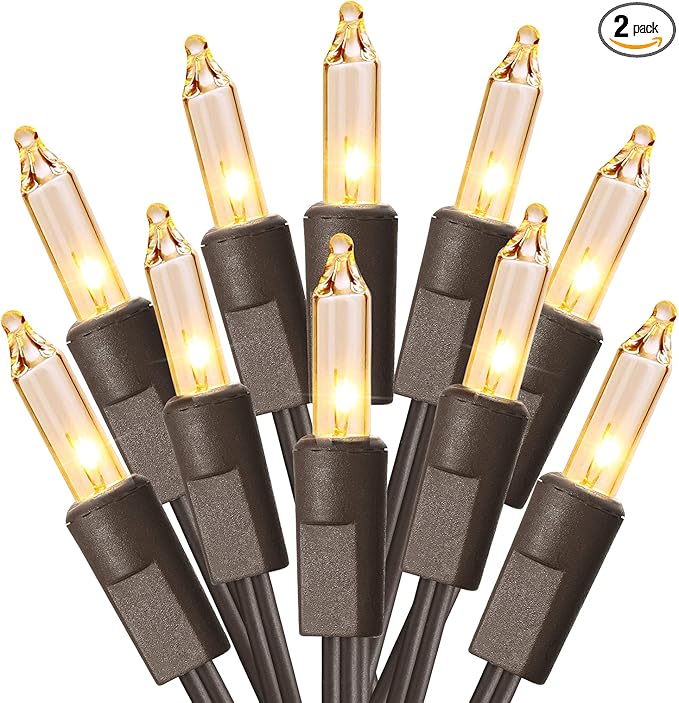 Clear Christmas Lights, 69.6ft 300ct Incandescent Christmas Lights, Connectable by PhilzOps