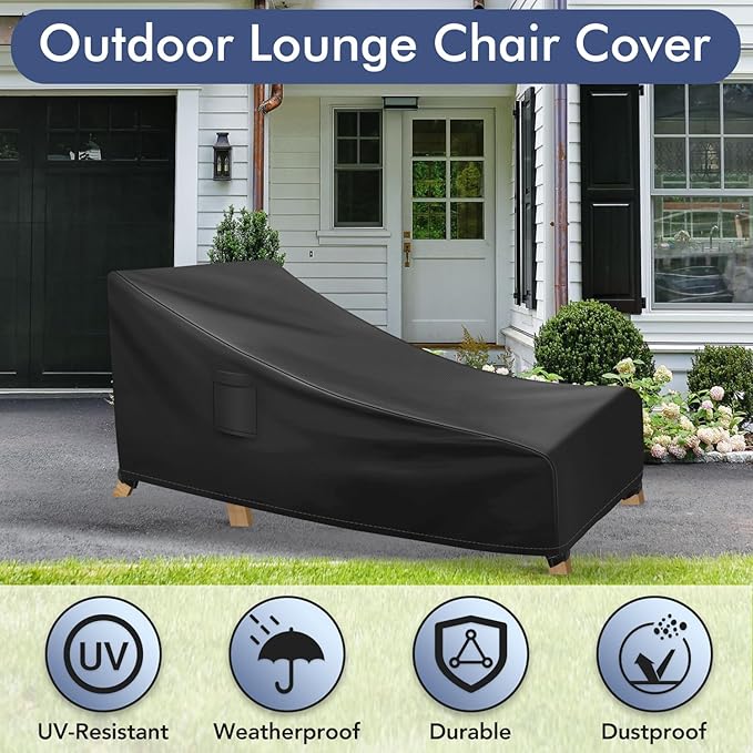 Chaise Lounge Covers Outdoor Waterproof, Heavy Duty Patio Furniture Covers - Image 5