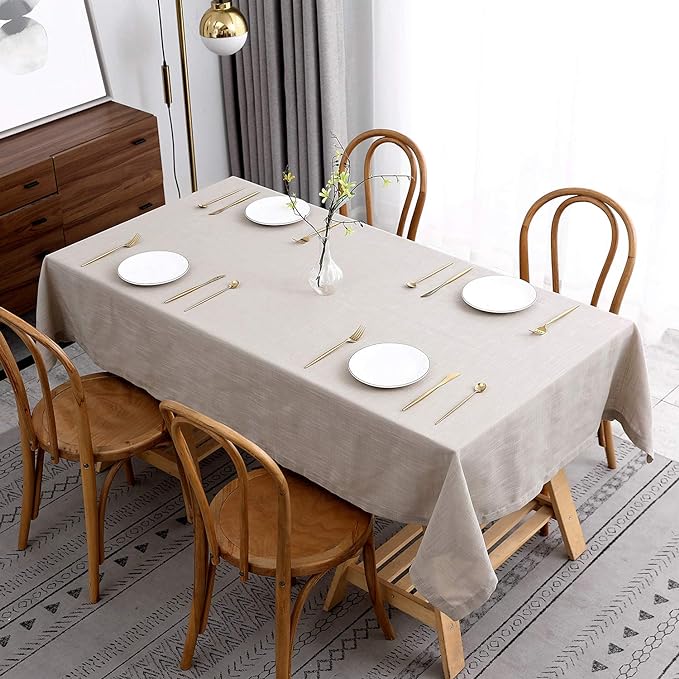 maxmill Lux Faux Linen Table Cloth by maxmill