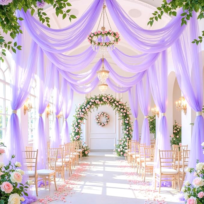 Lavender Purple Arch Draping Fabric - Image 4