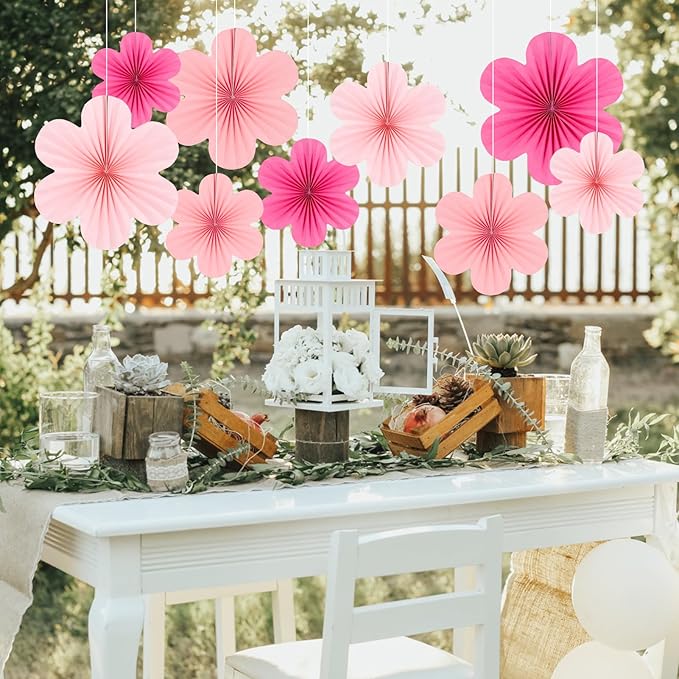 SUNBEAUTY Paper Decoration, Party Fans & Floral Backdrop - Image 5