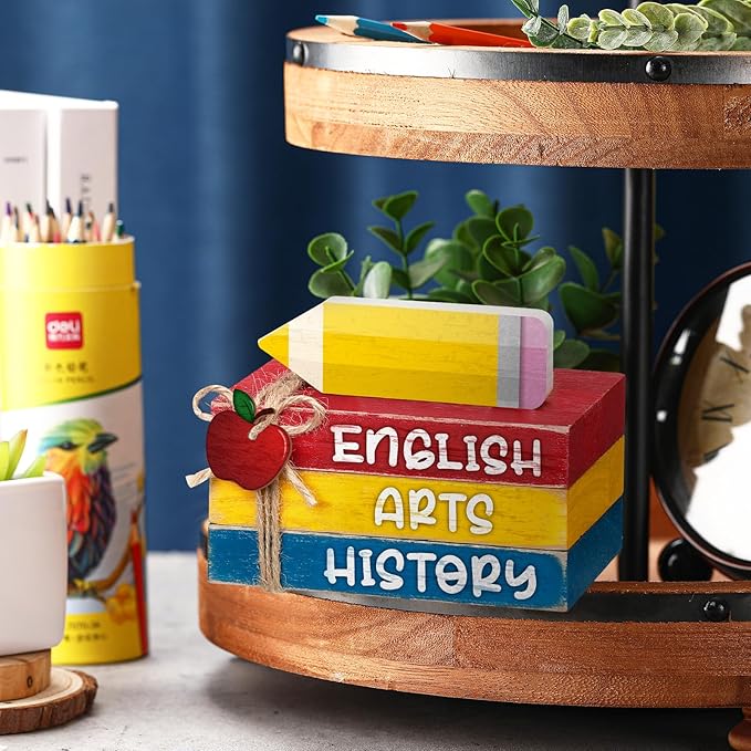 4 Pcs Back to School Table Decorations First Day of School Tiered Tray - Image 4