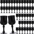 JLYLOL Plastic Vintage Wine Glasses 7OZ Plastic Goblets Vintage Drinking by JLYLOL