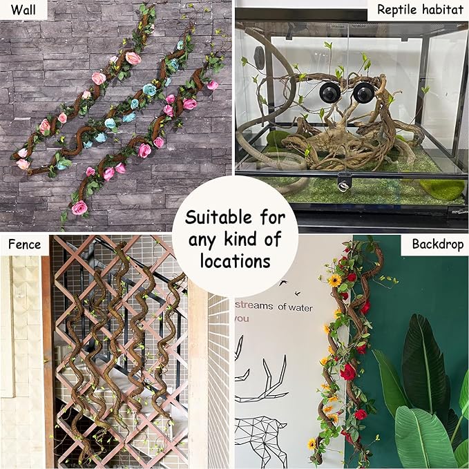 Bendable 63in Artificial Tree Twigs Cane Vine Branches Fake Plants Trunk Garland - Image 6