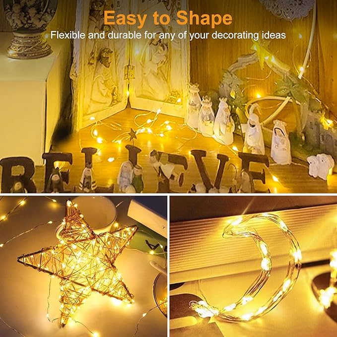 btfarm 6 Pack LED Fairy Lights Battery Operated 3 Modes, 7ft 20 Led Twinkle - Image 4