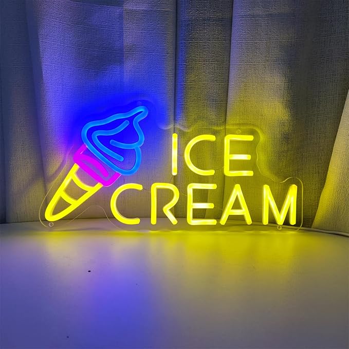 Ice Cream Neon Sign Ice Cream Light Ice Cream Signs - Image 6
